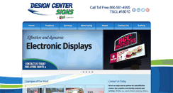 Desktop Screenshot of designcentersigns.com